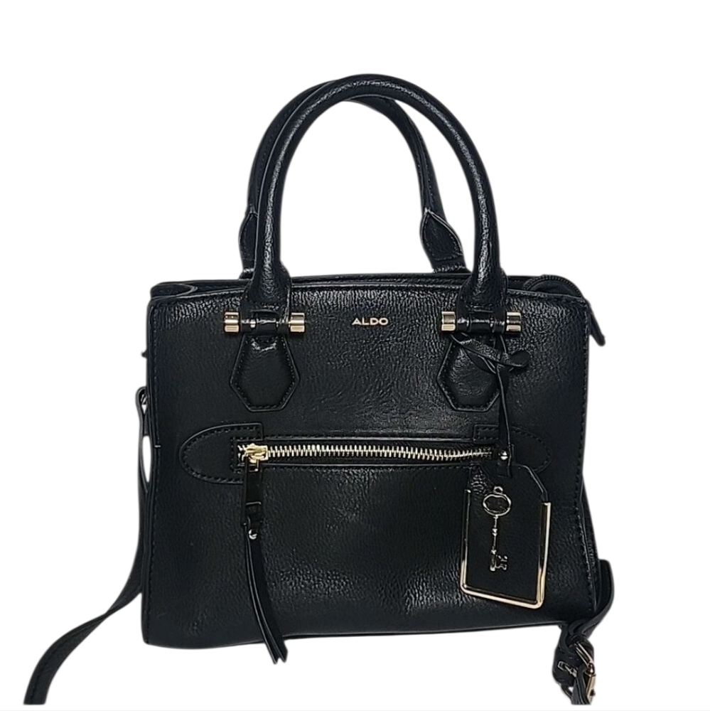 ALDO Black Solid Handheld Bag with Sling‎ Strap Crossbody - Picture 2 of 13